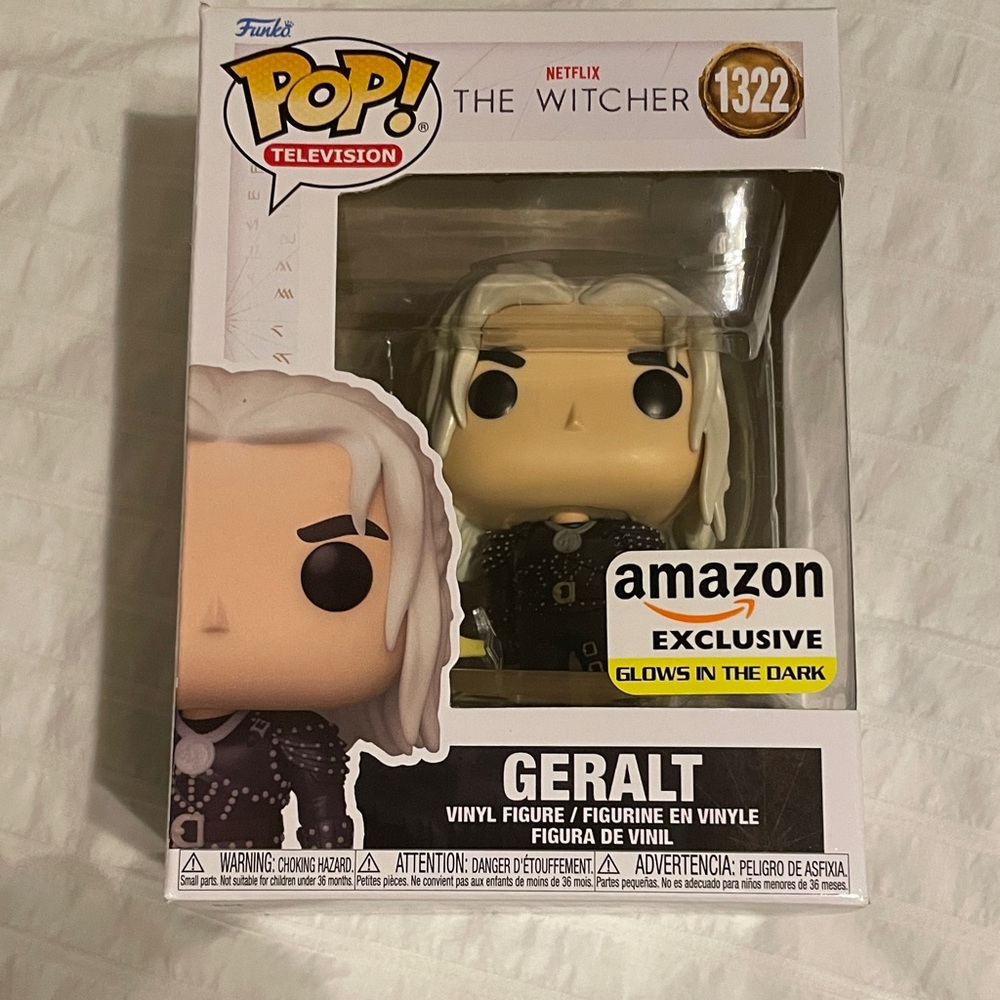 Funko Pop! The Witcher Geralt Figure with Black Outfit NIB